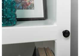 Шкаф Опра 16.394.03 белый PE шагрень / дуб золотой craft фото 4