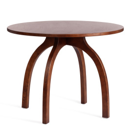 Стол THONET (mod.T9108) дерево вяз, 100х75 см, Темный Орех (№5) фото 1