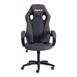 Кресло RACER GT new кож/зам/ткань, металлик/серый, 36/12 фото 5