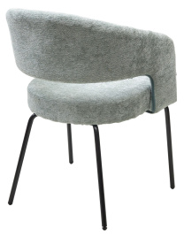 Стул SNUG 3018-04 мятный, шенилл / черный каркас, ®DISAUR фото 2