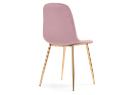 Стул на металлокаркасе Dabl light purple/ gold фото 5