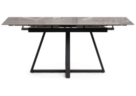 Керамический стол Силлем 120(180)х80х77 dyna fantasico grey / черный фото 3