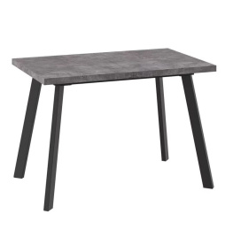 Стол раздвижной БОРГ-110/Borg-110 (Дымчатая керамика/Чёрный) 110(142)х70 фото 1