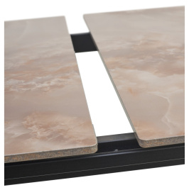 Стол CORNER 120 GLOSS AMBER JADE SOLID CERAMIC / BLACK, ®DISAUR фото 2
