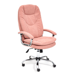 Кресло SOFTY LUX  флок , розовый, 137