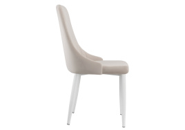 Стул на металлокаркасе Kora white / beige фото 3