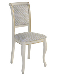 Стул "Дионис" (эмаль тон 11 + золот. патина/ткань Nota Gold) слоновая кость фото 3