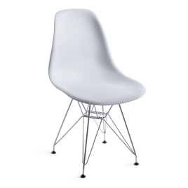 Стул CINDY IRON CHAIR (EAMES) (mod. 002) / 1 шт. в упаковке металл, пластик, 51x46x82,5, белый фото 1