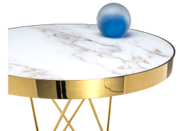 Стол деревянный Milena white / gold фото 2