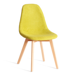 Стул CINDY SOFT (mod. C1021F1-1) фактурный велюр/дерево бук, 55 х 48 х 83 см, Светло-зеленый LY1701- фото 1