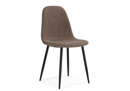 Стул на металлокаркасе Lilu dark brown / black фото 2