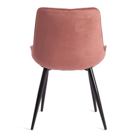 Стул ABRUZZO ( mod. 8060 ) металл/велюр, 54 х 62 х 83 см, коралловый (HLR 44)/черный фото 4