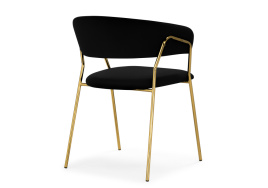Стул на металлокаркасе Kamelia 1 black / gold фото 4