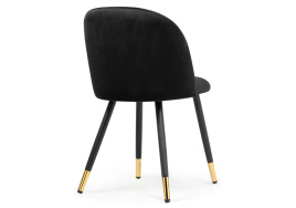 Стул на металлокаркасе Gabi black / black / gold фото 4