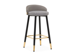 Барный стул Kardial gray / black фото 1