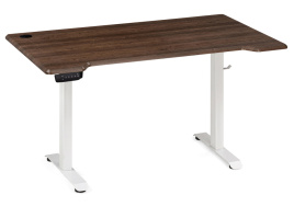 Компьютерный стол Маркос с механизмом подъема 140х80х75 орех кантри / белый фото 2