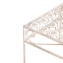 Набор столиков Secret de Maison Бьюти/Beauty 3шт металл, 30х70см/25х60см/20х50см, античный белый фото 5