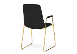 Стул на металлокаркасе black / gold фото 4