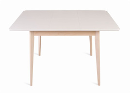 Стол Рэй-0090 (беленый дуб / белая эмаль) Квадратный фото 3