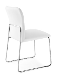 Стул FRIDA CB/1806-SK  MT.P77 CHROMED/  SKUBA S92 OPTIC WHITE фото 2