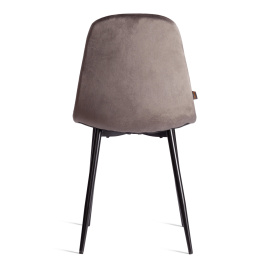 Стул BREEZE (mod. JSC-58) Велюр/металл , 44 х 53 х 86 см, Dark grey (темно-серый) HLR24 / черный фото 4