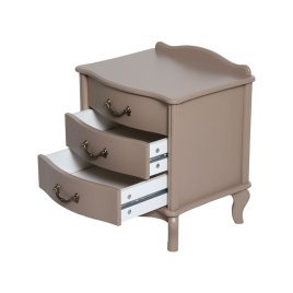 Тумбочка прикроватная "Джульетта" 3 ящ. (Мокко) Вис фото 3