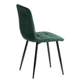 Стул CHILLY (mod. JSC-220) Велюр/металл , 44,5х52,5х88 см, dark green (темно-зеленый) HLR57 / черный фото 3