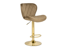 Барный стул Porch dark beige / golden фото 1