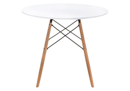 Стол деревянный Table 80 white / wood фото 2