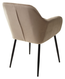 Стул ALABAMA BLUVEL-40 BEIGE, велюр / черный каркас М-City фото 2