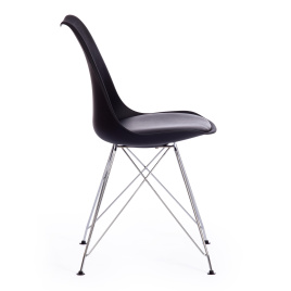 Стул TULIP IRON CHAIR (mod.EC-123) / 1 шт. в упаковке металл/пластик, 54,5*48*83,5см, черный фото 2