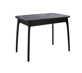 Стол DikLine MK40 Керамика Серый мрамор/подстолье черное/опоры черные фото 1