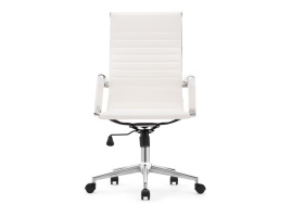Компьютерное кресло Reus pu white / chrome фото 2