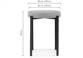 Табурет Кудо velutto 32 / черный фото 2