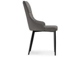 Стул на металлокаркасе Neli gray / black фото 3