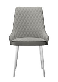Стул DikLine 305 B22 GREY /ножки белые фото 3