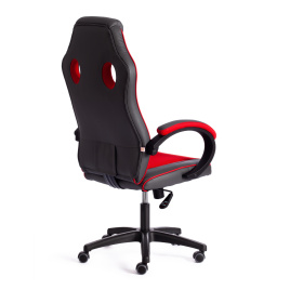 Кресло RACER GT new кож/зам/ткань, металлик/красный, 36/08 фото 3