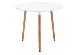 Стол деревянный Lorini 80 white / wood фото 1
