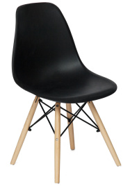 Стул CINDY (EAMES) (mod. 001) / 1 шт. в упаковке дерево бук/металл/сиденье пластик, 51x46x82.5см, че фото 1