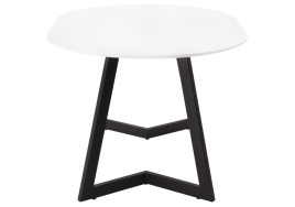 Стол стеклянный Алингсос белый / белая шагрень фото 5