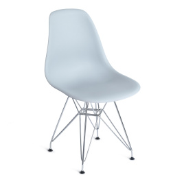 Стул Cindy Iron Chair Eames/Синди Айрон Чаир Имс (мод. 002) металл, пластик, 51х46х82,5, серый фото 1