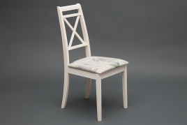 Стул Picasso ( PC-SC ) дерево гевея, 45х53х97см, ivory white (слоновая кость 2-5), Ткань Прованс № 1 фото 3