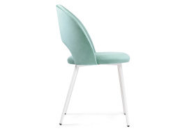 Стул на металлокаркасе Ирре confetti aquamarine / белый глянец фото 3