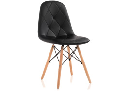 Стул деревянный Kvadro 1 black / wood фото 1