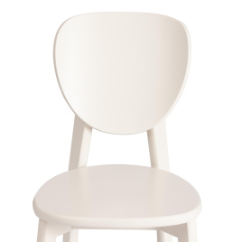 Стул DIAMANTE жесткое сидение бук, 42 х 42 х 85 см, ivory white фото 5