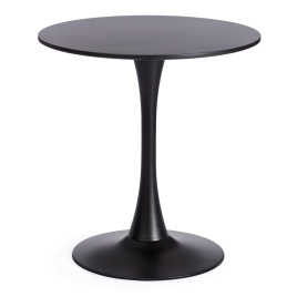 Стол TULIP 70 (mod. 46) металл / МДФ, 70 x 70 x 75 см, Black (черный) фото 1