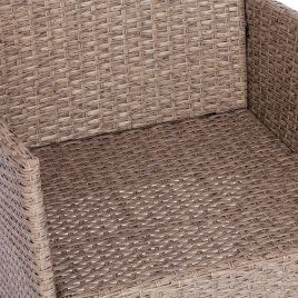 Лаундж сет [диван+2кресла+столик+подушки] (мод.210013 А) пластиковый ротанг, 107х60х83см/60х60х83см/ фото 5