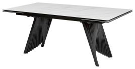 Стол IVAR 180 MARBLES KL-99 Белый мрамор, итальянская керамика, ®DISAUR