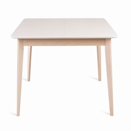 Стол Рэй-0090 (беленый дуб / белая эмаль) Квадратный фото 1