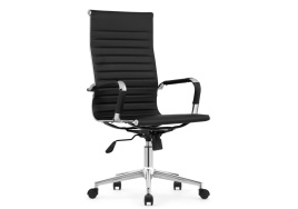Компьютерное кресло Reus pu black / chrome фото 1
